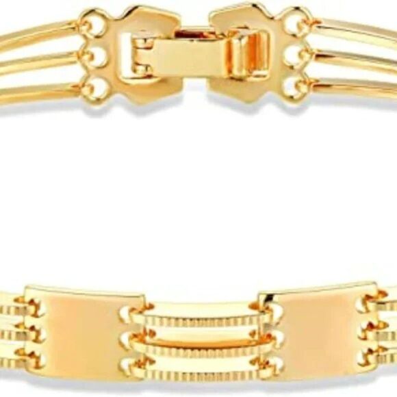 New Gold Bracelet Gold 14k Gold Filled Chain Bangle - Picture 4 of 5